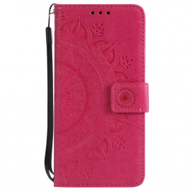 Bloemen Book Case Samsung Galaxy S7 Hoesje - Roze