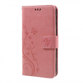 Bloemen Book Case Samsung Galaxy A5 (2017) Hoesje - Pink