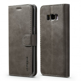 Luxe Book Case Samsung Galaxy S8 Hoesje - Grijs