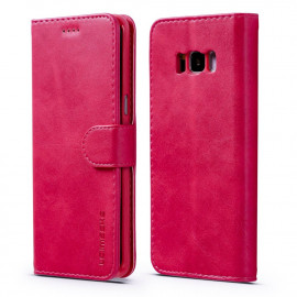 Luxe Book Case Samsung Galaxy S8 Hoesje - Roze