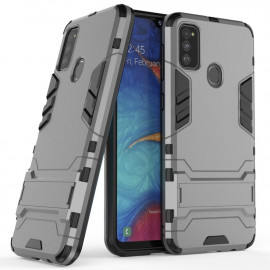 Coverup Armor Kickstand Back Cover - Samsung Galaxy M21 Hoesje - Grijs