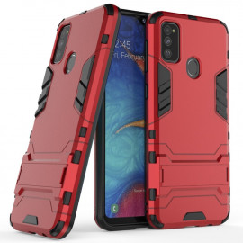 Coverup Armor Kickstand Back Cover - Samsung Galaxy M21 Hoesje - Rood