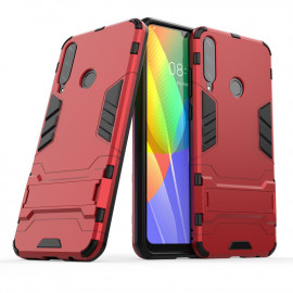 Armor Kickstand Back Cover - Huawei Y6P Hoesje - Rood