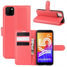 Coverup Book Case - Huawei Y5P Hoesje - Rood