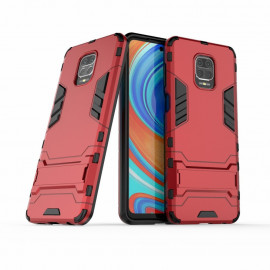Armor Kickstand Back Cover - Xiaomi Redmi Note 9 Pro / 9S Hoesje - Rood