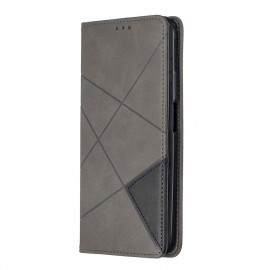 Geometric Book Case - Huawei P Smart Pro Hoesje - Grijs
