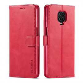 LC.IMEEKE Luxe Book Case - Xiaomi Redmi Note 9 Pro / 9S Hoesje - Roze