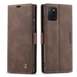 CaseMe Book Case - Samsung Galaxy Note 10 Lite Hoesje - Donkerbruin