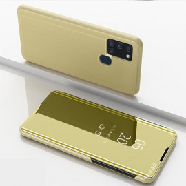 Coverup Mirror View Case - Samsung Galaxy A21s Hoesje - Goud