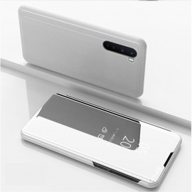 Coverup Mirror View Case - OnePlus Nord Hoesje - Zilver