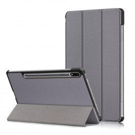 Tri-Fold Book Case - Samsung Galaxy Tab S7 / S8 Hoesje - Grijs