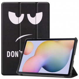Tri-Fold Book Case - Samsung Galaxy Tab S7 / S8 Hoesje - Don't Touch