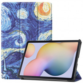 Tri-Fold Book Case - Samsung Galaxy Tab S7 / S8 Hoesje - Sterrennacht