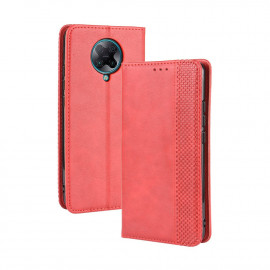 Vintage Book Case - Xiaomi Poco F2 Pro Hoesje - Rood