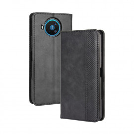 Coverup Vintage Style Book Case - Nokia 8.3 Hoesje - Zwart
