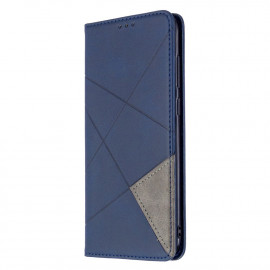 Geometric Book Case - Samsung Galaxy M11 / A11 Hoesje - Blauw