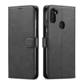 LC.IMEEKE Luxe Book Case - Samsung Galaxy M11 / A11 Hoesje - Zwart