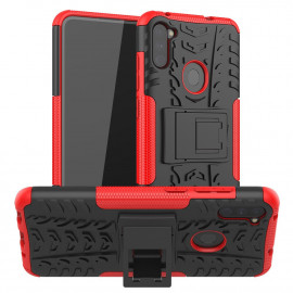 Rugged Kickstand Back Cover - Samsung Galaxy M11 / A11 Hoesje - Rood