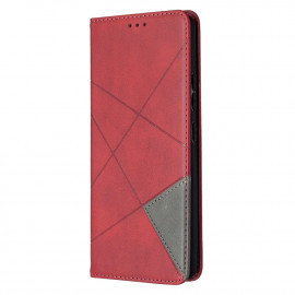 Geometric Book Case - Samsung Galaxy A42 Hoesje - Rood