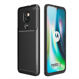 Coverup Carbon Fiber TPU Back Cover - Motorola Moto G9 Play Hoesje - Zwart