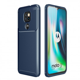 Coverup Carbon Fiber TPU Back Cover - Motorola Moto G9 Play Hoesje - Blauw