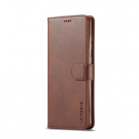 Luxe Book Case - Samsung Galaxy A71 Hoesje - Donkerbruin