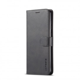 LC.IMEEKE Luxe Book Case - Samsung Galaxy A71 Hoesje - Zwart