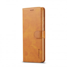 LC.IMEEKE Luxe Book Case - Samsung Galaxy A71 Hoesje - Bruin