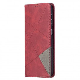 Geometric Book Case - Samsung Galaxy S21 Plus Hoesje - Rood