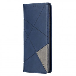 Geometric Book Case - Samsung Galaxy S21 Plus Hoesje - Blauw