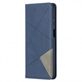 Coverup Geometric Book Case - Samsung Galaxy A12 Hoesje - Blauw