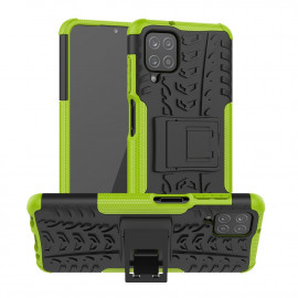 Rugged Kickstand Back Cover - Samsung Galaxy A12 Hoesje - Groen