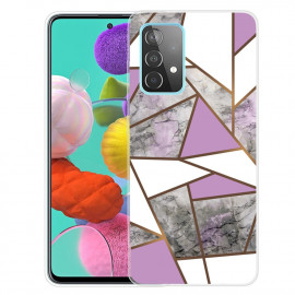 Coverup Marmer TPU Back Cover - Samsung Galaxy A72 Hoesje - Marmer / Paars