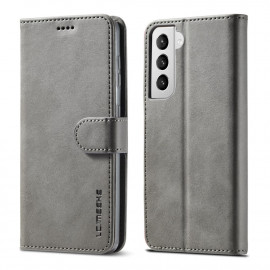 Luxe Book Case - Samsung Galaxy S21 Hoesje - Grijs