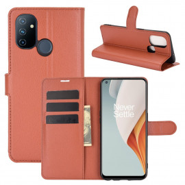 Coverup Book Case - Oneplus Nord N100 Hoesje - Bruin