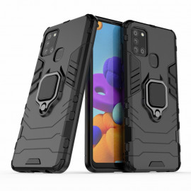 Coverup Ring Kickstand Back Cover - Samsung Galaxy A21s Hoesje - Zwart