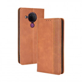 Coverup Vintage Book Case - Nokia 5.4 Hoesje - Bruin