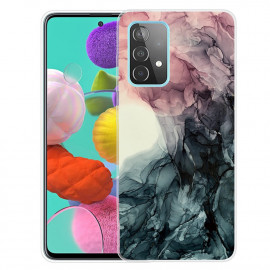 Coverup Marmer TPU Back Cover - Samsung Galaxy A32 4G Hoesje - Pink / Grijs