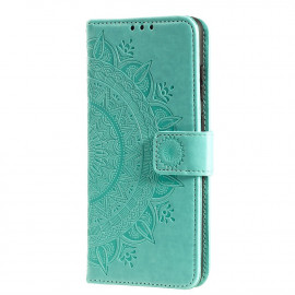 Bloemen Book Case - Xiaomi Redmi 9 Hoesje - Groen
