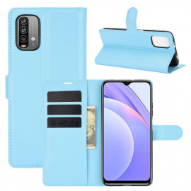 Book Case - Xiaomi Redmi 9T Hoesje - Lichtblauw
