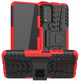 Coverup Rugged Kickstand Back Cover - Xiaomi Redmi 9T Hoesje - Rood