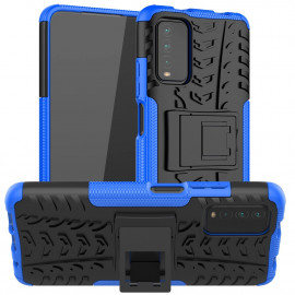 Rugged Kickstand Back Cover - Xiaomi Redmi 9T Hoesje - Blauw