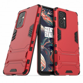 Armor Kickstand Back Cover - OnePlus 9 Hoesje - Rood