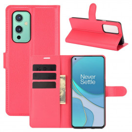 Coverup Book Case - OnePlus 9 Hoesje - Rood