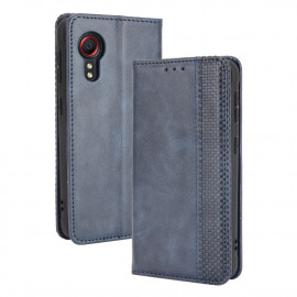 Coverup Vintage Book Case - Samsung Galaxy Xcover 5 Hoesje - Blauw