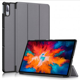 Tri-Fold Book Case met Wake/Sleep - Lenovo Tab P11 Pro Hoesje - Grijs