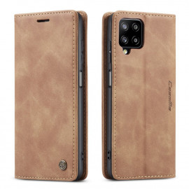 CaseMe Book Case - Samsung Galaxy A12 Hoesje - Bruin