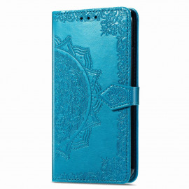 Bloemen Book Case - Motorola Moto G9 Power Hoesje - Blauw