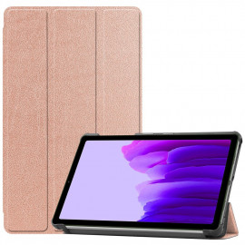 Tri-Fold Book Case met Wake/Sleep - Samsung Galaxy Tab A7 Lite Hoesje - Rose Gold