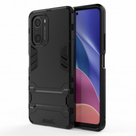Armor Kickstand Back Cover - Xiaomi Poco F3 Hoesje - Zwart